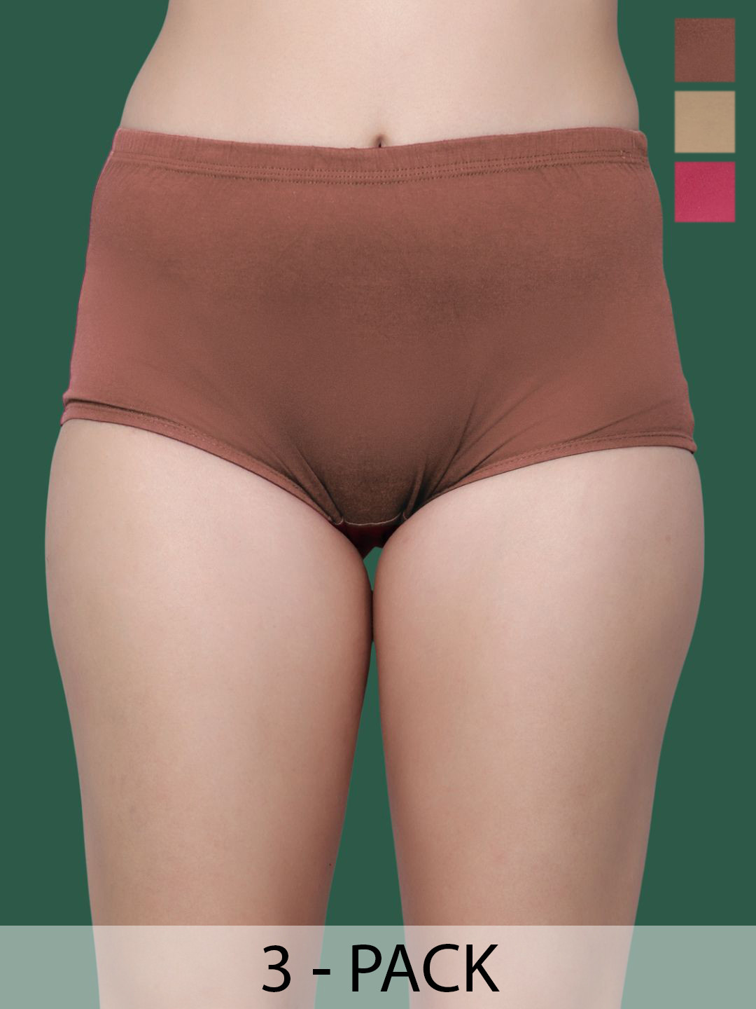 Aimly Pack of 3 Cotton Boyshort Briefs
