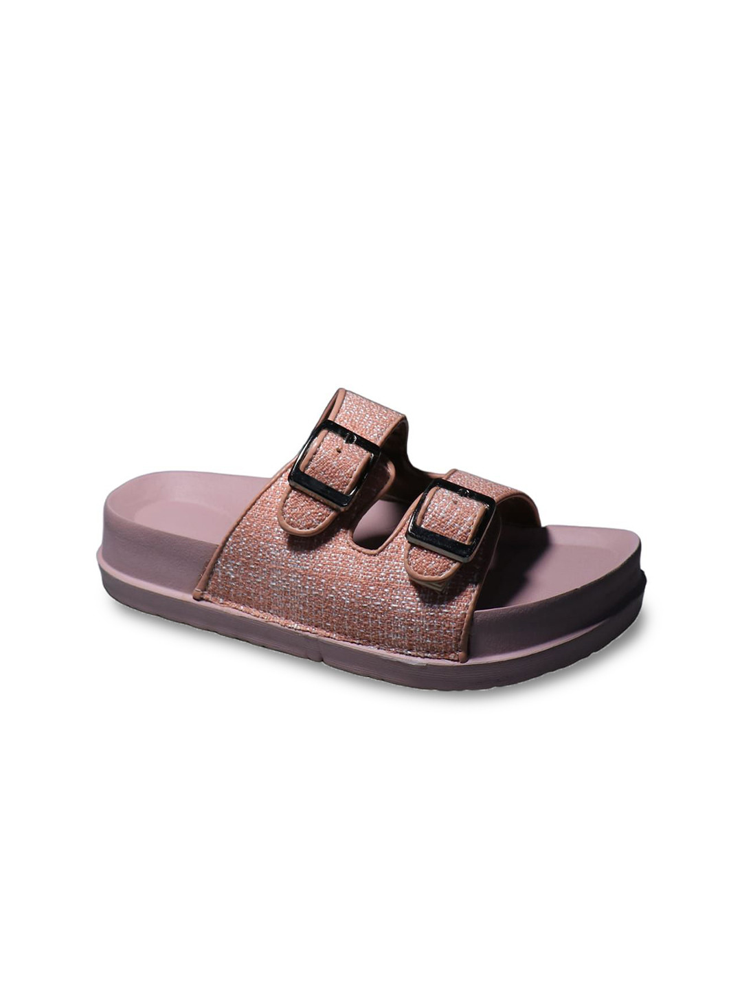 ASHO WITH FASHION MADE GLOBAL Women Buckle Open Toe Flats