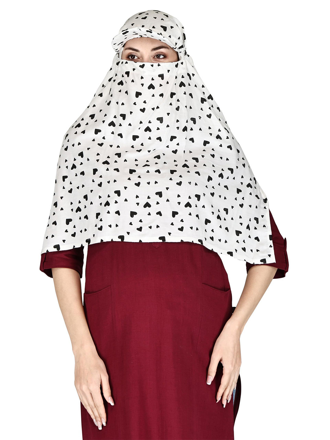 7 season's Women Heart  Printed Stoles