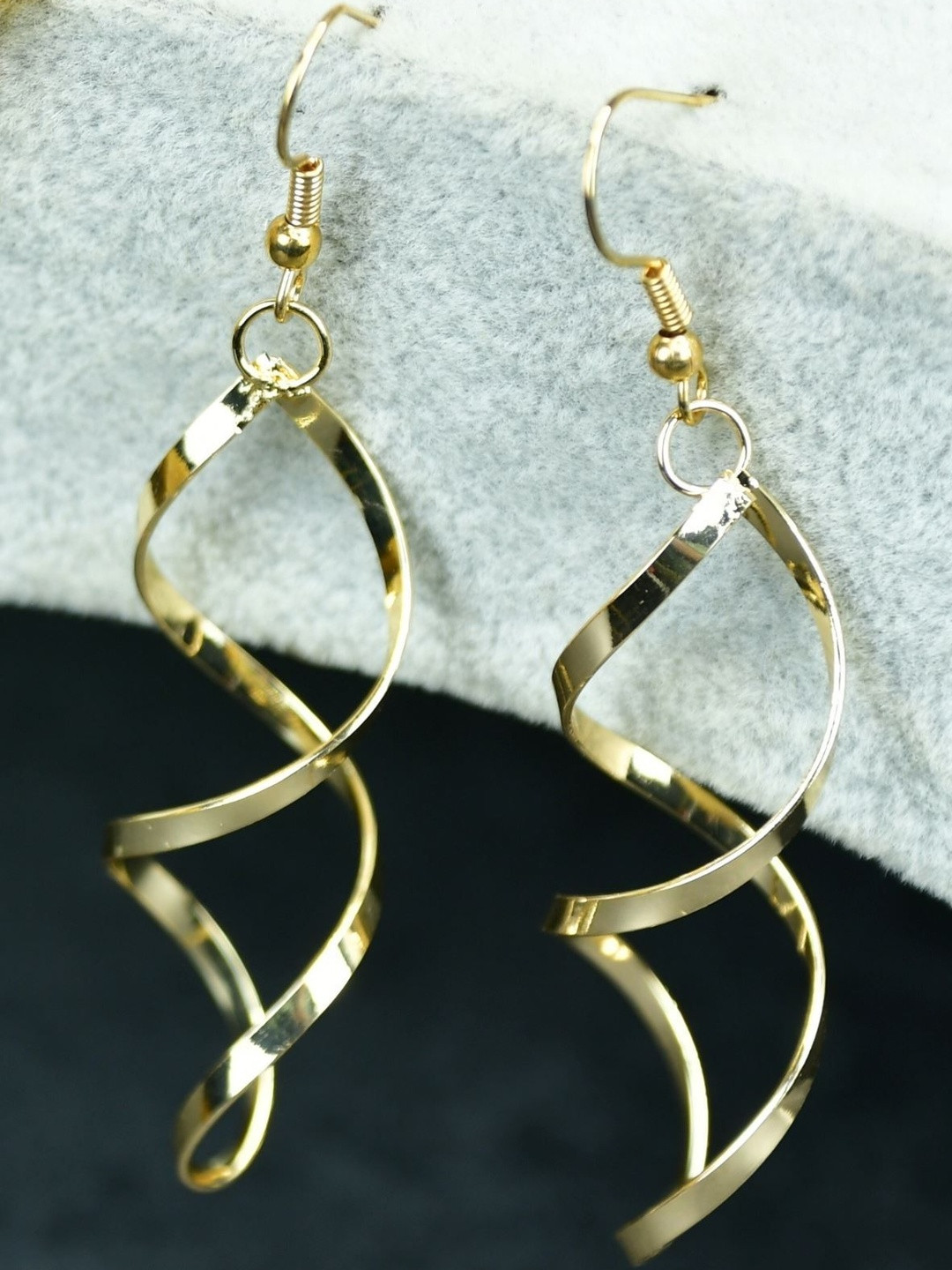 SOWPEACE Gold-Plated Twisted Earrings
