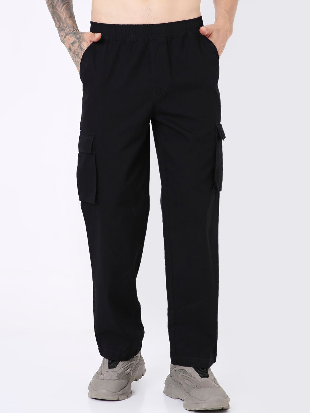 Blnk Men Classic 5-Pocket Utility Cargo Trousers