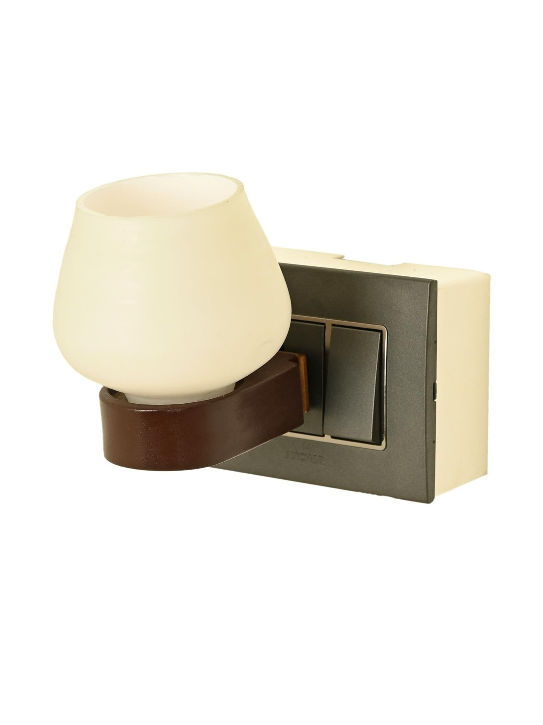 1ST TIME White Refined Glass Finish Wall Lamp