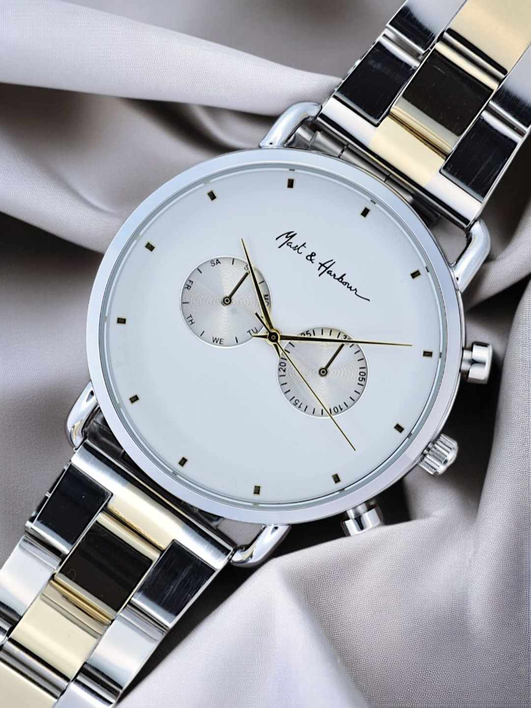 Mast & Harbour Men Dial & Bracelet Style Straps Analogue Watch MPMHI 0325 009
