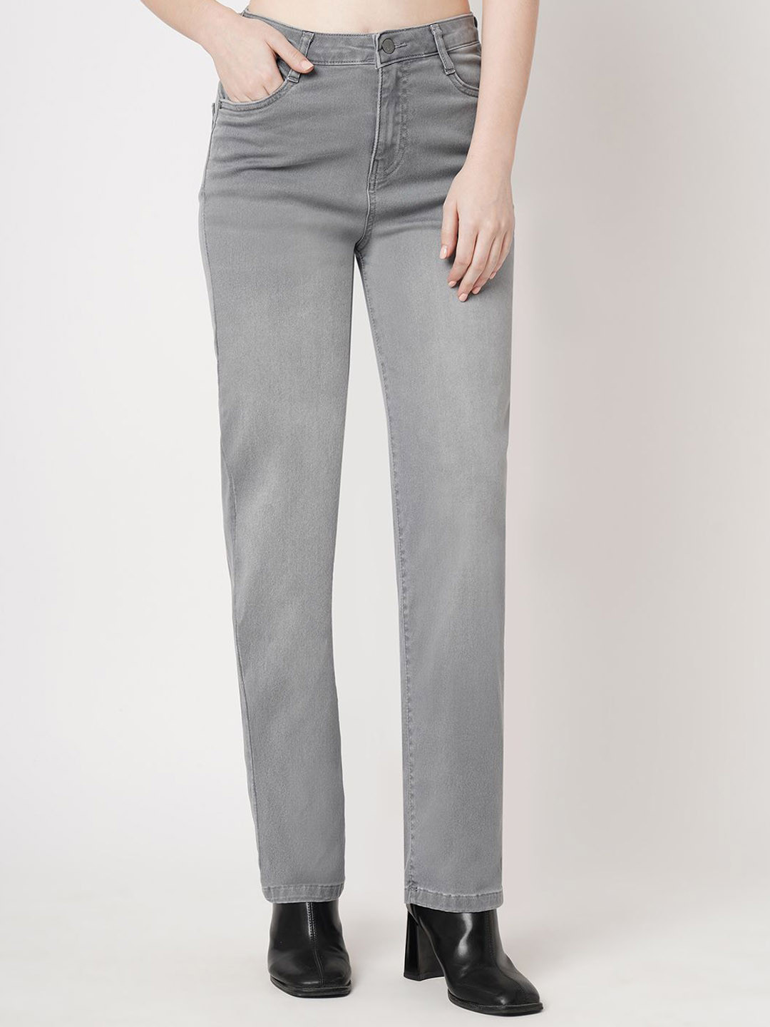 Kraus Jeans Women High-Rise Straight Fit Jeans