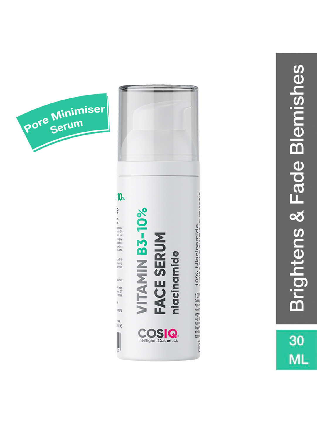 CosIQ Niacinamide Vitamin B3-10% Face Serum 30 ml