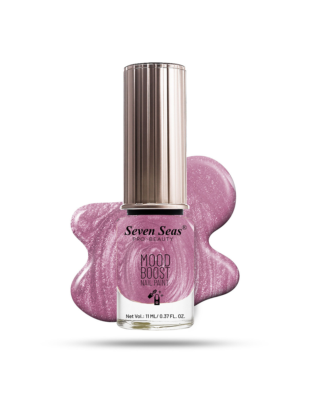 Seven Seas Mood Boost Long Lasting & Chip Resistant Nail Paint - 11 ml - Rose Pink 28