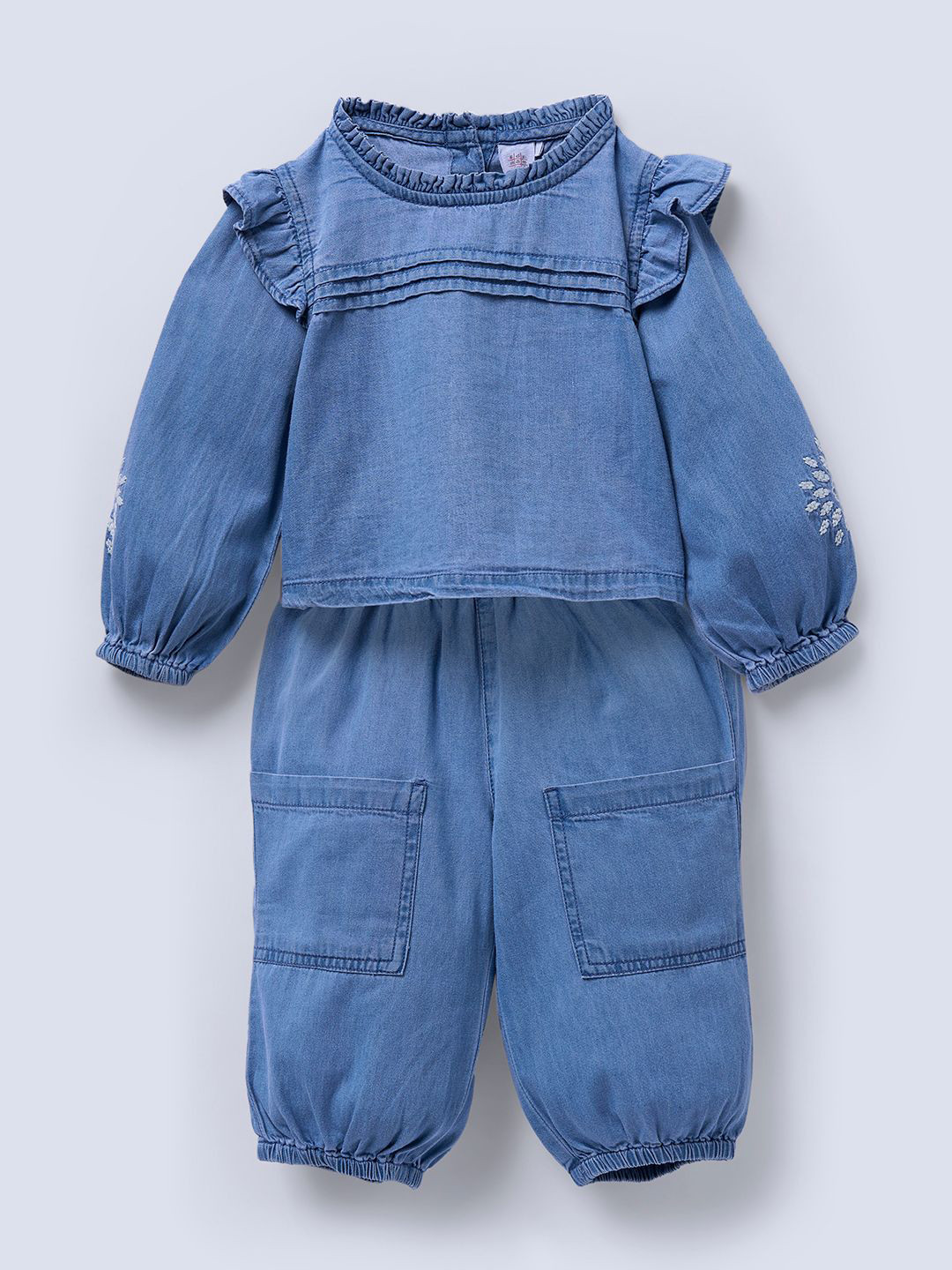 Ed-a-Mamma Infant Long Sleeves Pure Cotton Top With Joggers