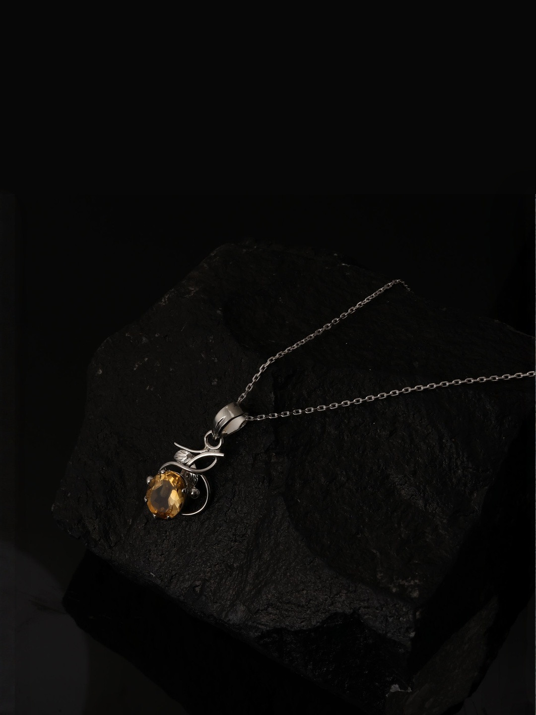 FUSIONARI Women Sterling Steel Silver Pendants with Chains