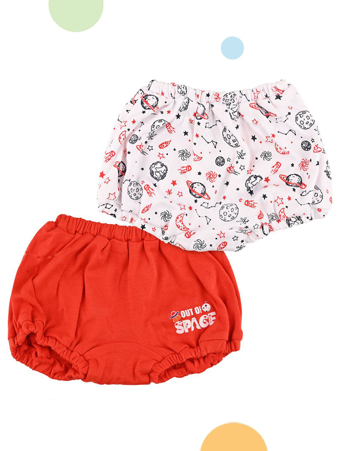 Nuluv Infant Boys Pack Of 2 Printed Cotton Bio-Washed Briefs