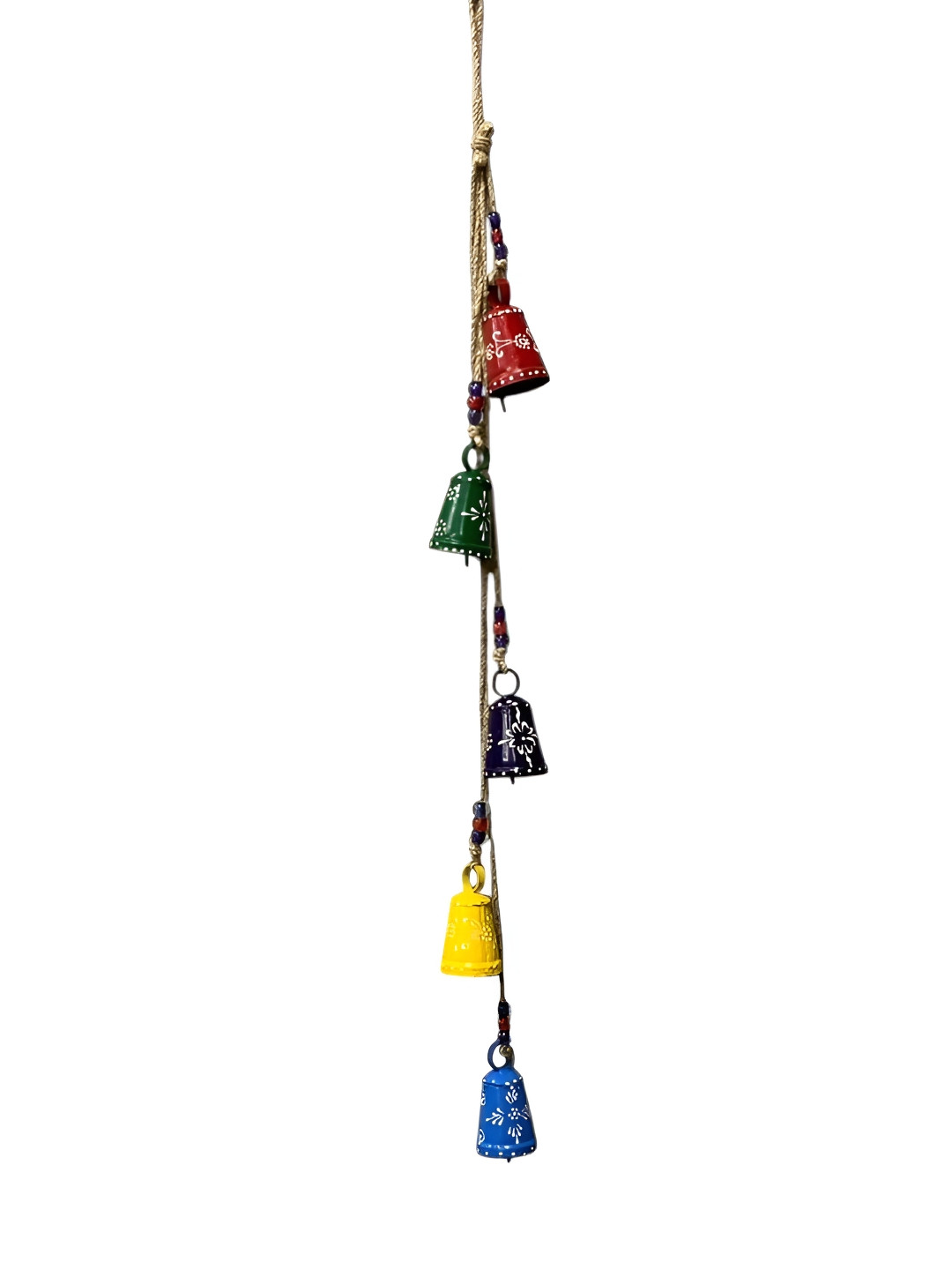 DULI Red & Green Printed Bell Hanging Windchime