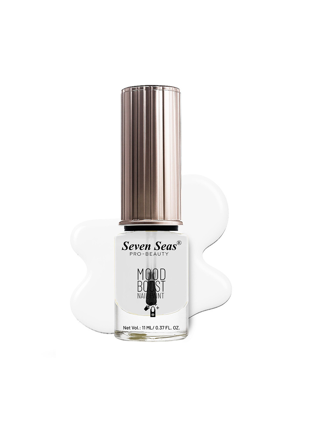 Seven Seas Mood Boost Long Lasting & Chip Resistant Nail Paint - 11 ml - Transparent 01
