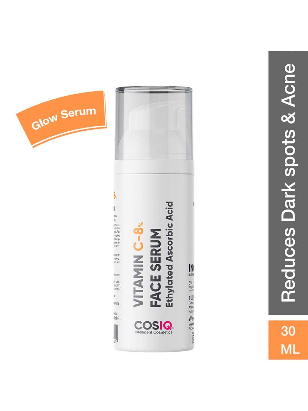 CosIQ Vitamin C-8% Only 2 Ingredients Face Serum 30 ml
