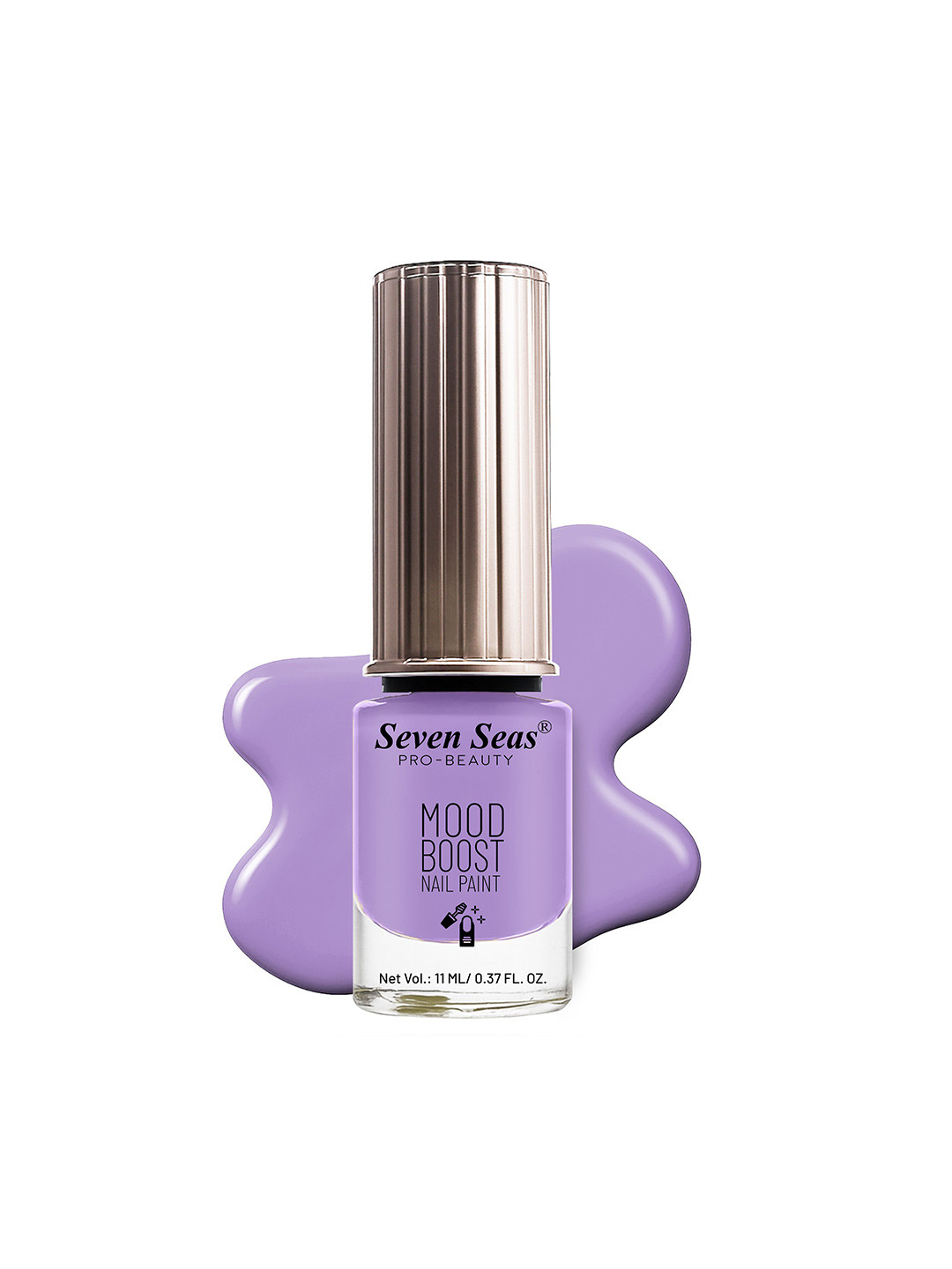 Seven Seas Mood Boost Long Lasting & Chip Resistant Nail Paint - 11 ml - Lavender 70