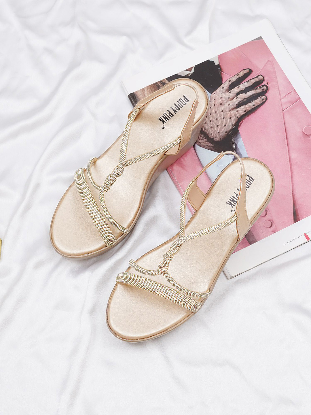 POPPYPINK Women Sandal with Embellishment