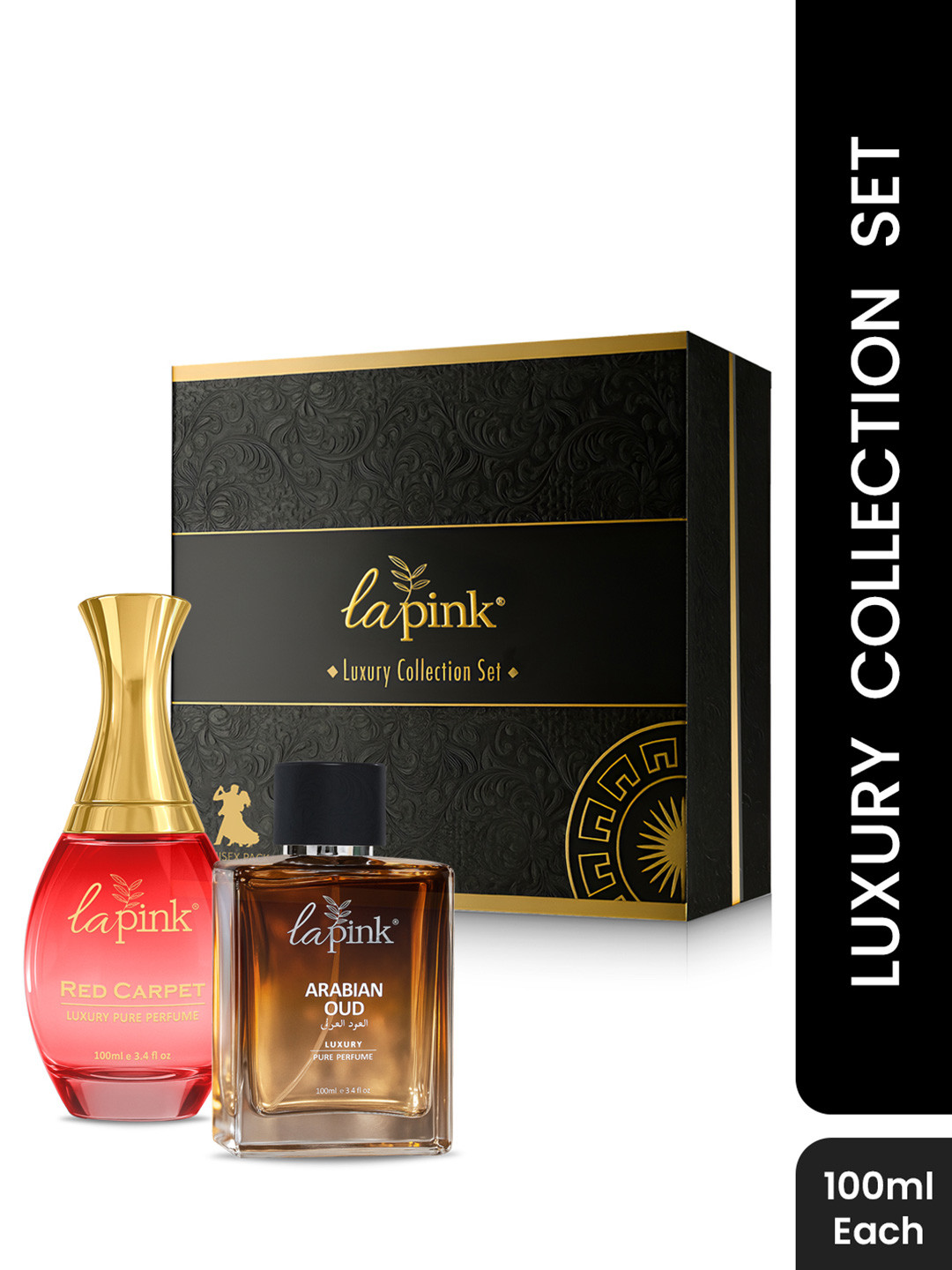 La Pink Set Of 2 Arabian Oud & Red Carpet Perfumes - 100 ml Each