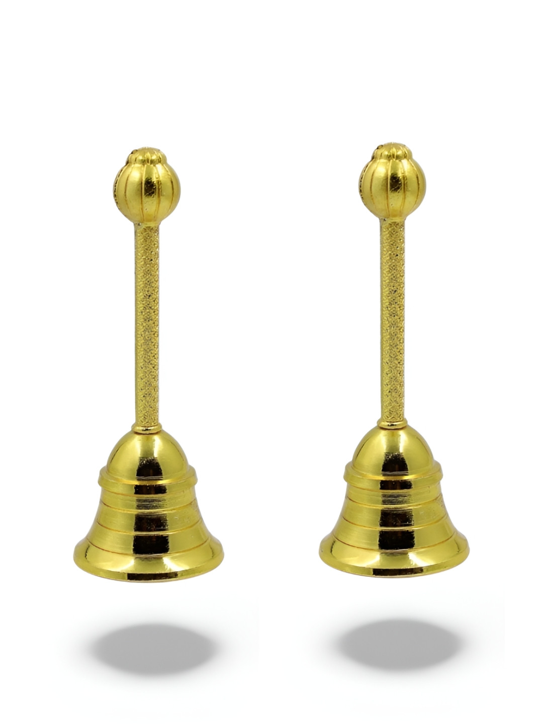 Adhvik Gold Toned 2 Pieces Round Head Spiritual Pooja Bells