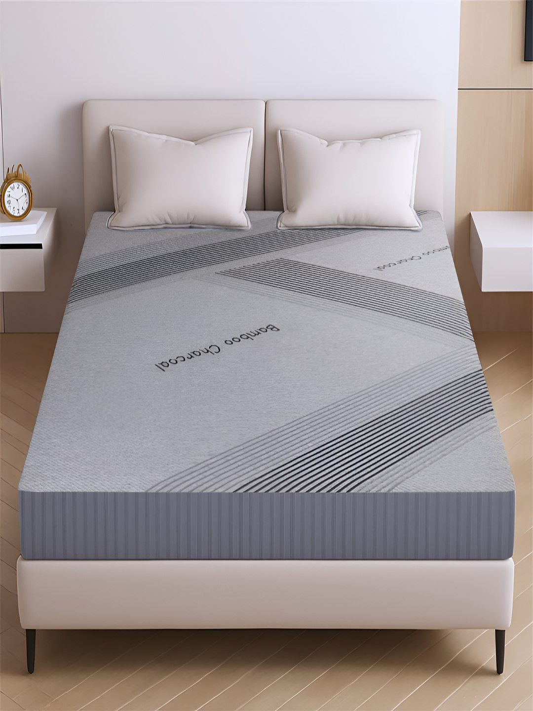LIBRA HOMES Grey Quilted Ortho Dual Comfort Dynamic Back Support Premium Double Mattress