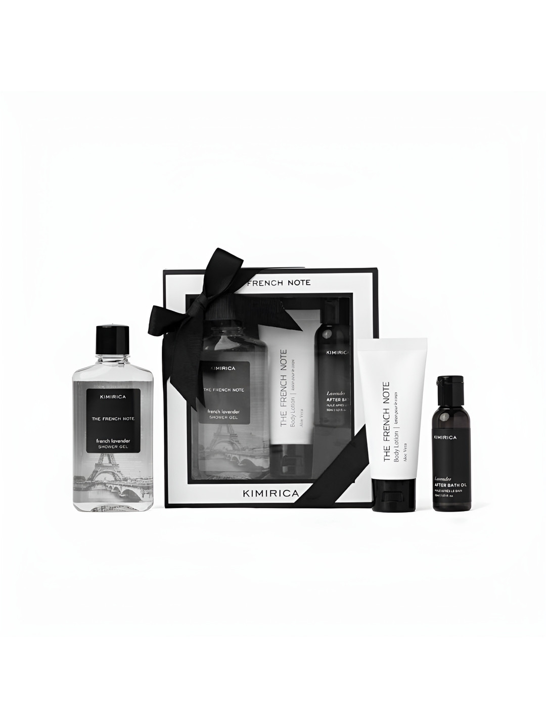 Kimirica The French Note Set Of 3 Shower Gel Body Lotion & After Bath Oil Gift Set