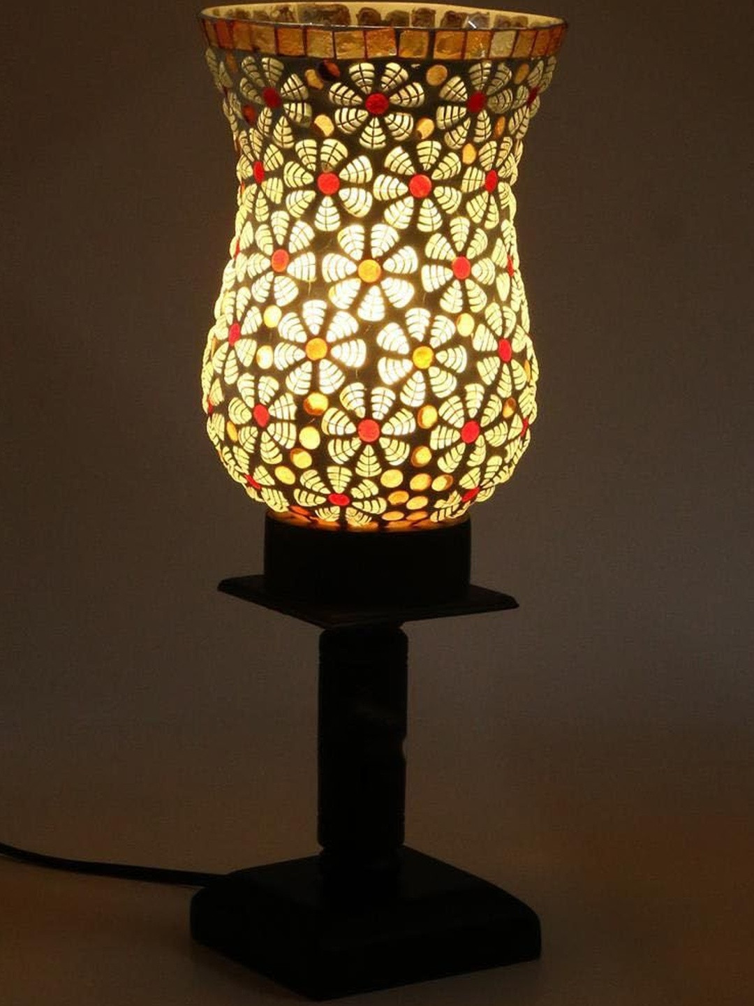 1ST TIME Glass Cylinder Table Lamps With Adjustable Cord