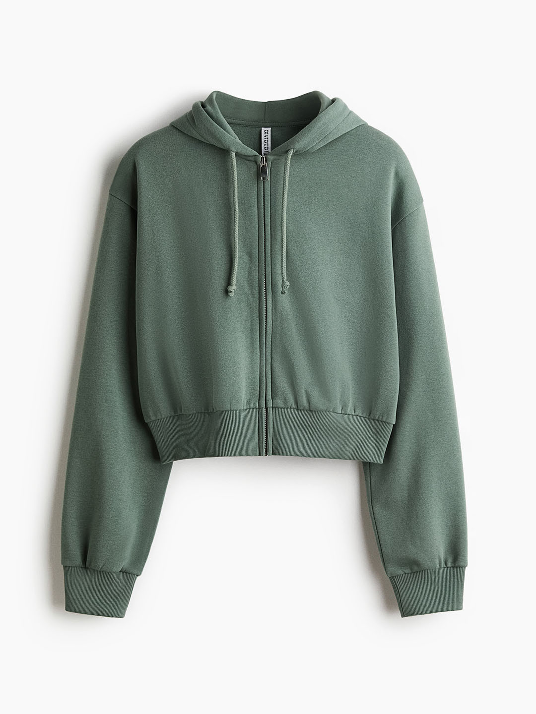 H&M Cropped Zip Through Hoodie