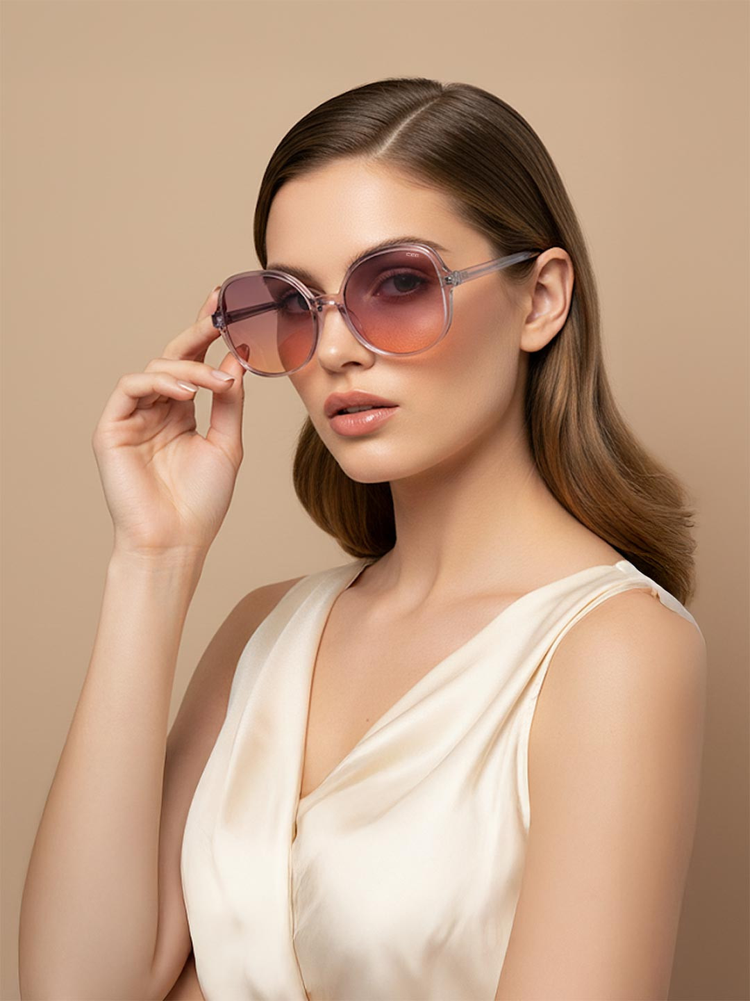 IDEE Women Brown Lens & Silver-Toned Square Sunglasses with UV Protected Lens IDS2701C3SG