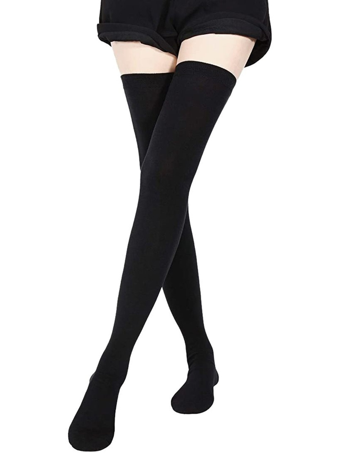 MUKHAKSH Women Cotton Over the Knee Thigh Length Stocking Socks