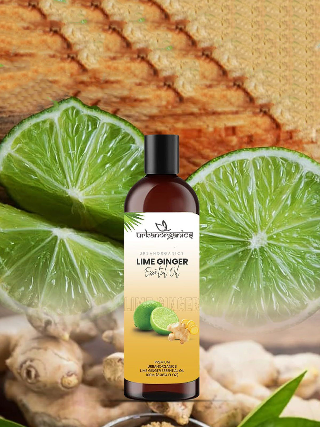 Urbanorganics Lime Ginger Essential Oil - 100 ml