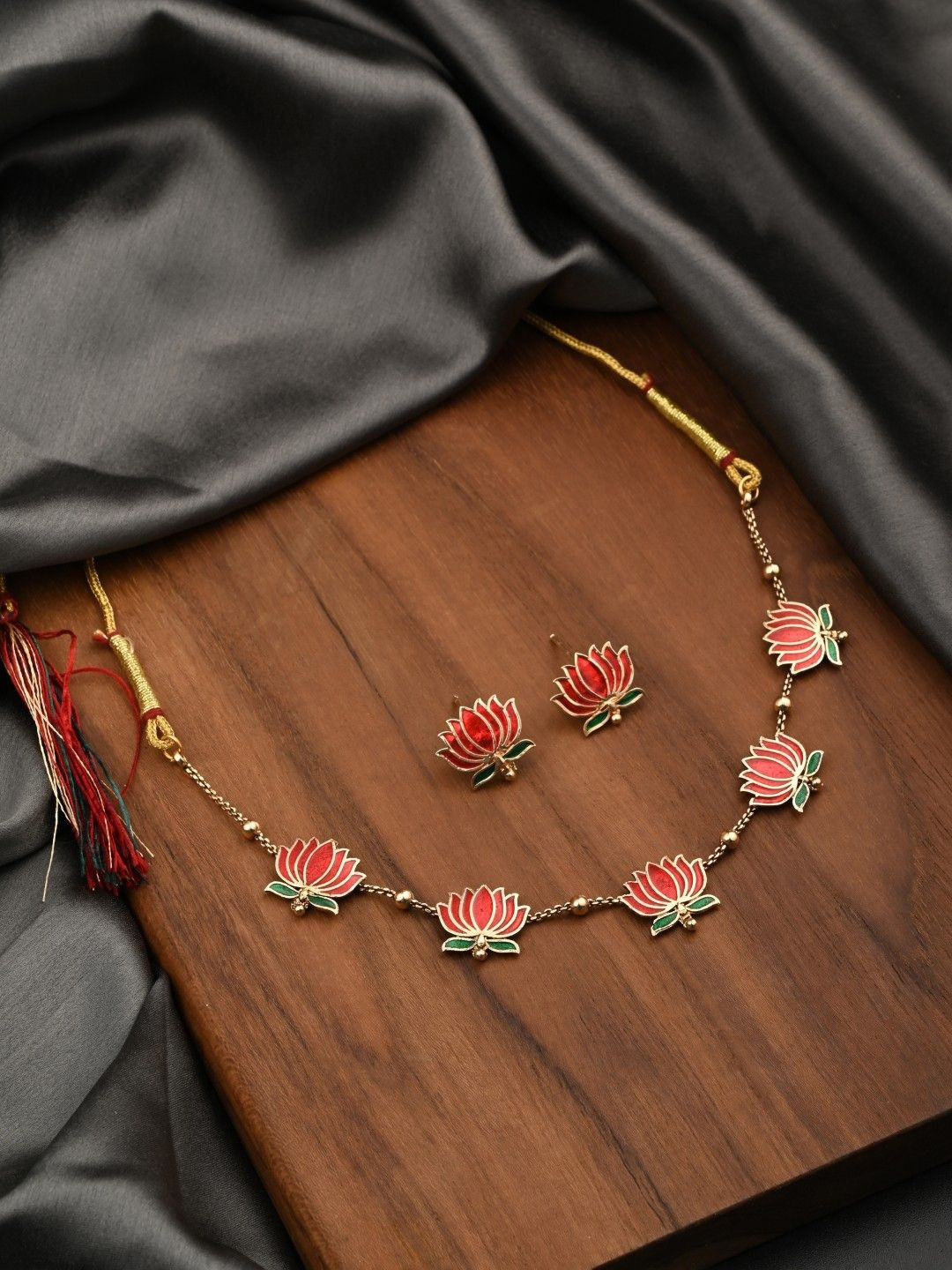Anvik Gold-Plated Necklace And Earrings