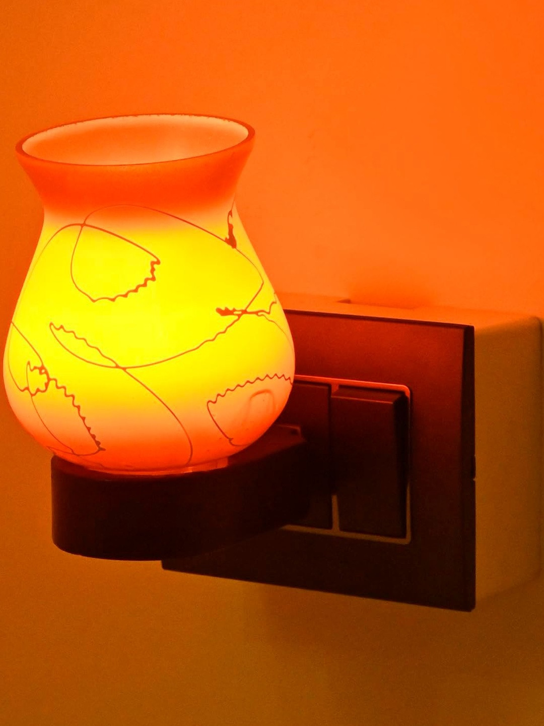 1ST TIME Textured Glass Cylinder Shaped Decorative Wall Lamp