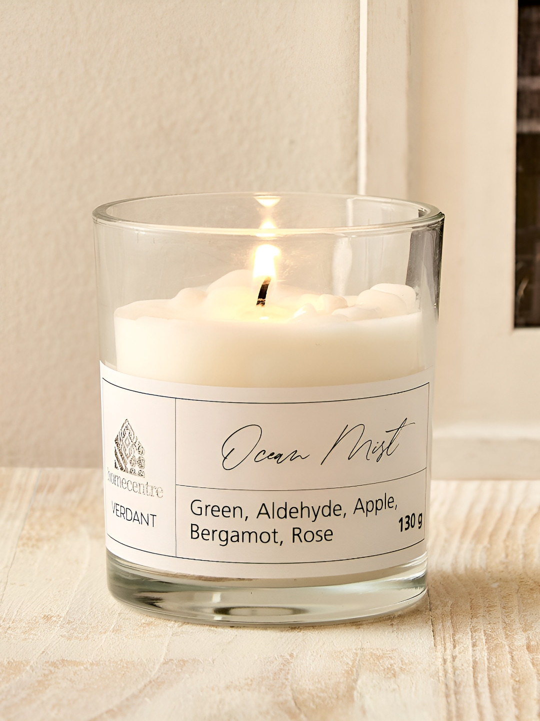 Home Centre Verdant White Ocean Mist Scented Jar Candle