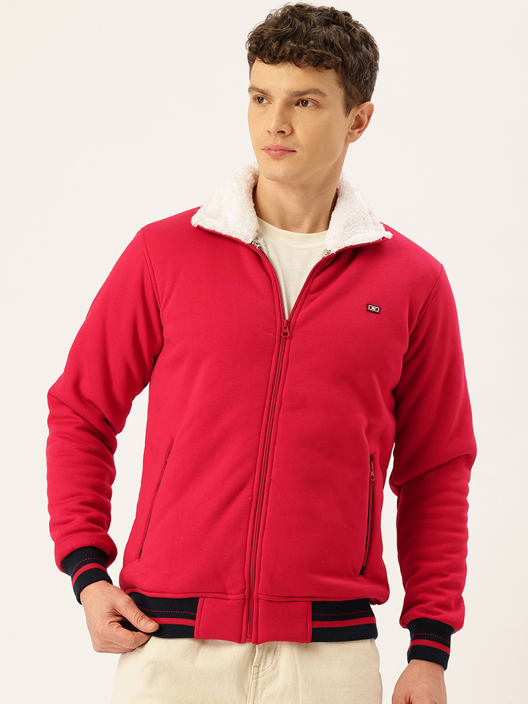 Monte Carlo Mock Collar Fleece Lined Sweatshirt