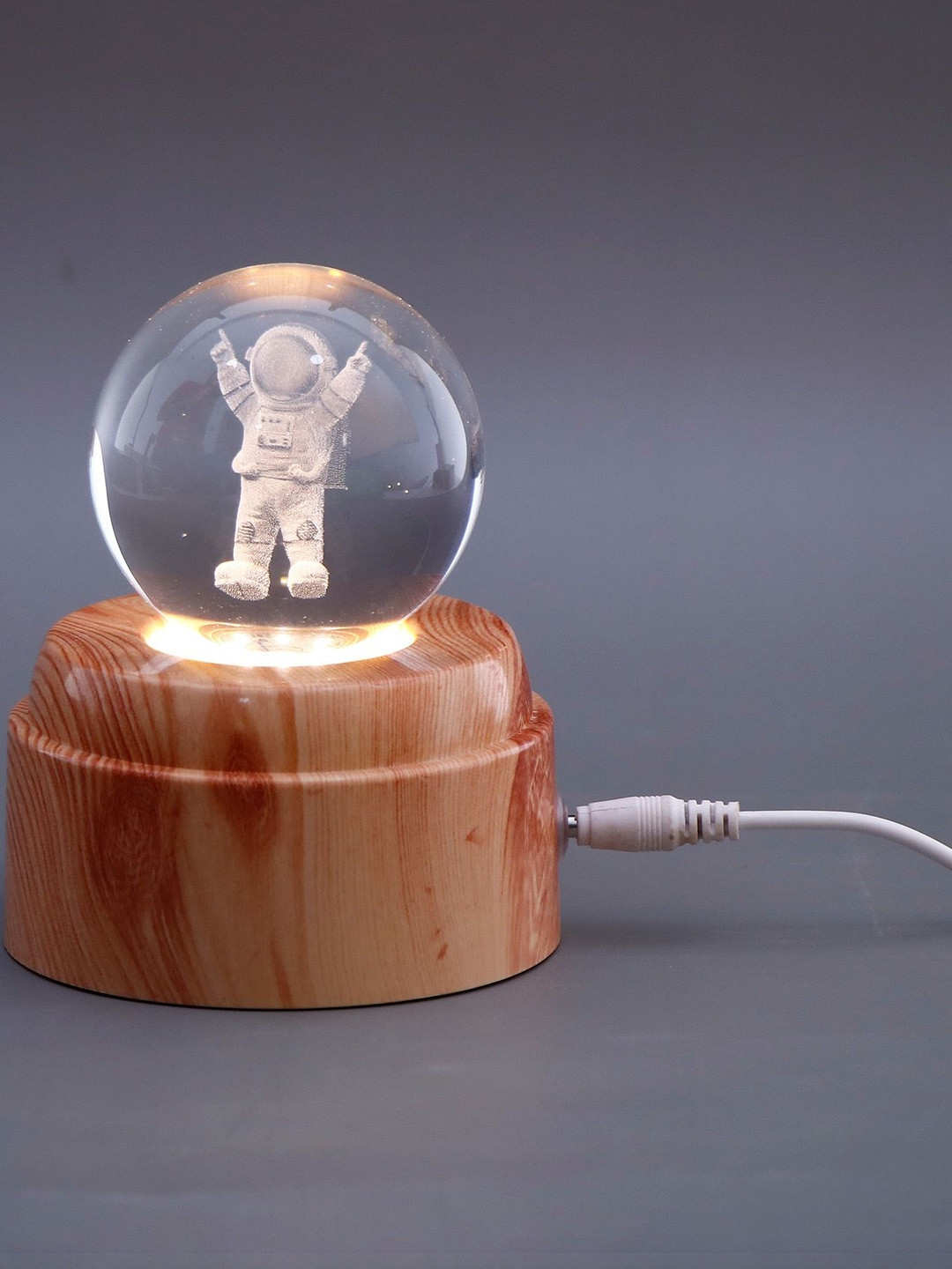 Archies White Astronaut Character Crystal Ball Lamp