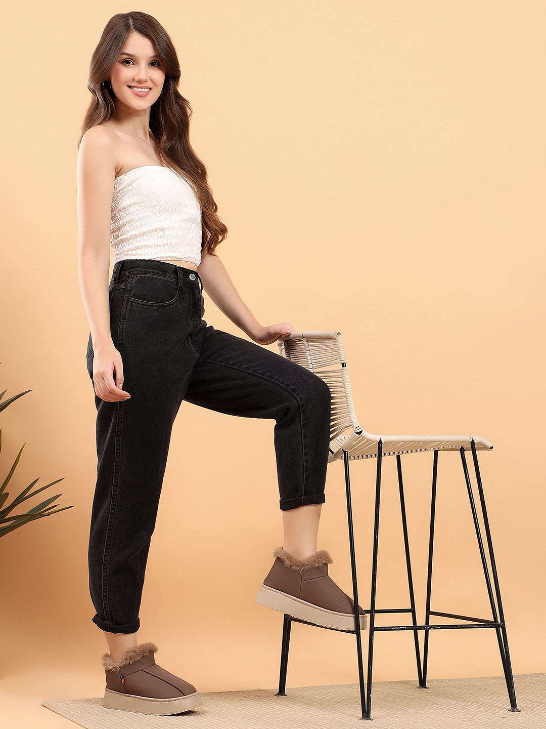 CASSIEY Women Flatform-Heeled Winter Boots