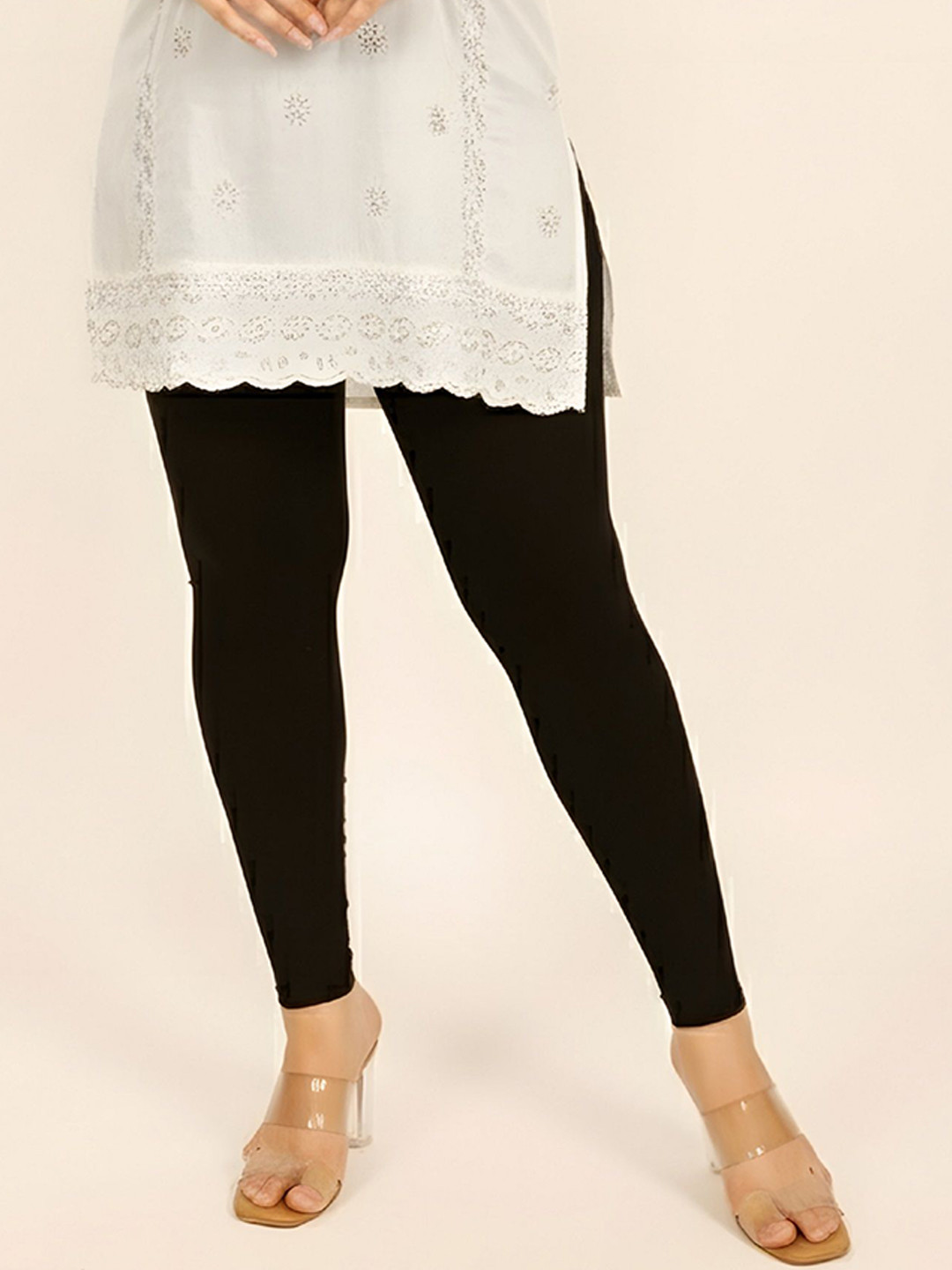 MICHAEL KOVLIN Women Cotton Ankle Length Comfort Leggings