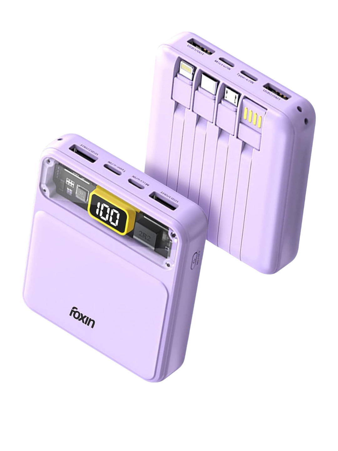 foxin 10000mAh All-In-One Mini Power Bank - 22.5W QC+PD