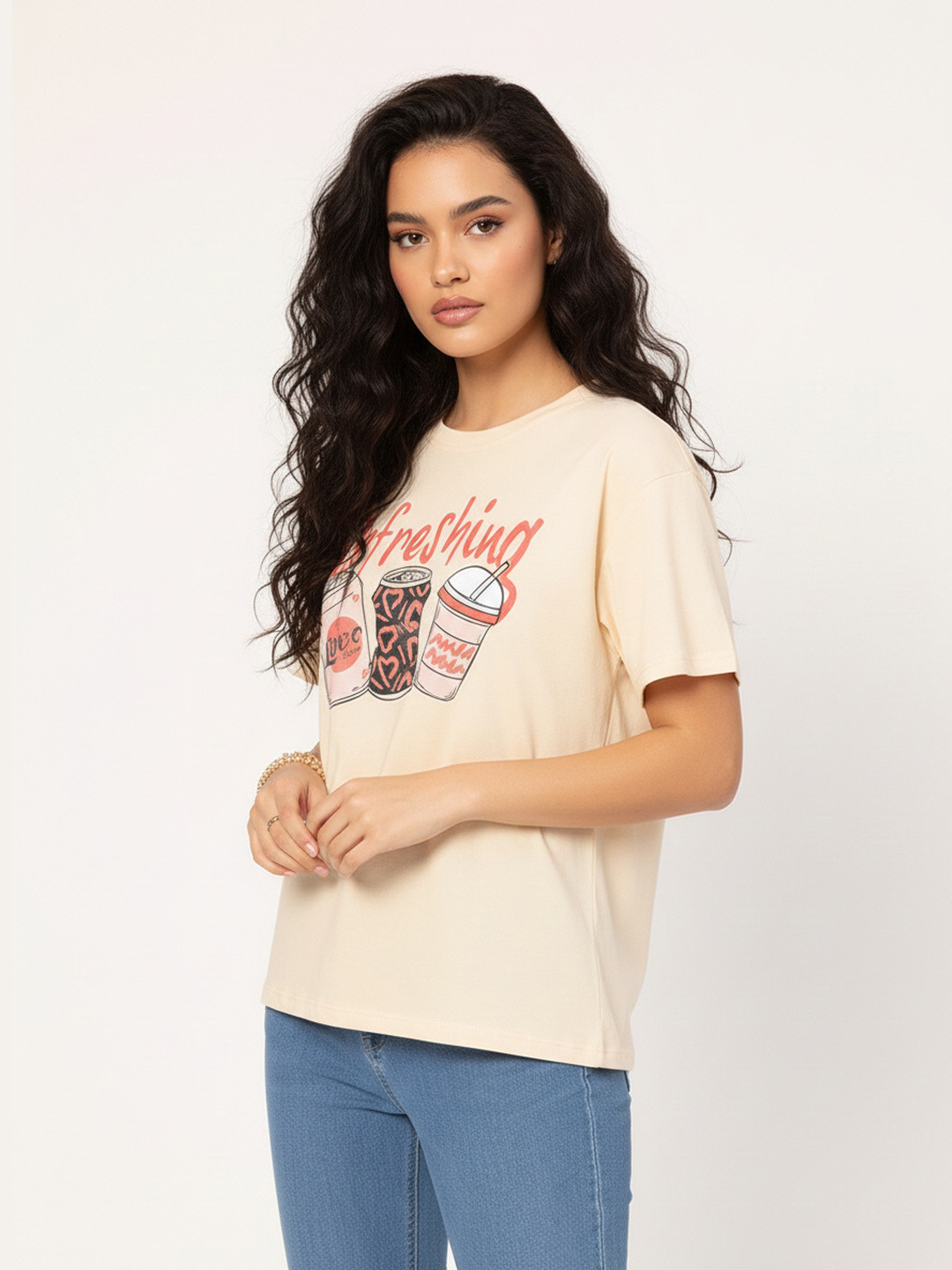 DressBerry Daily Doodles Drop-Shoulder T-shirt