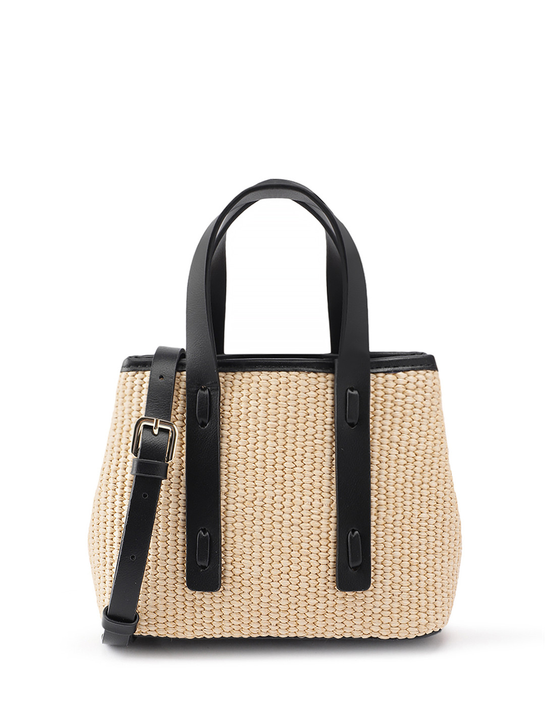PARFOIS Basket Weave Textured Structured Handheld Bag