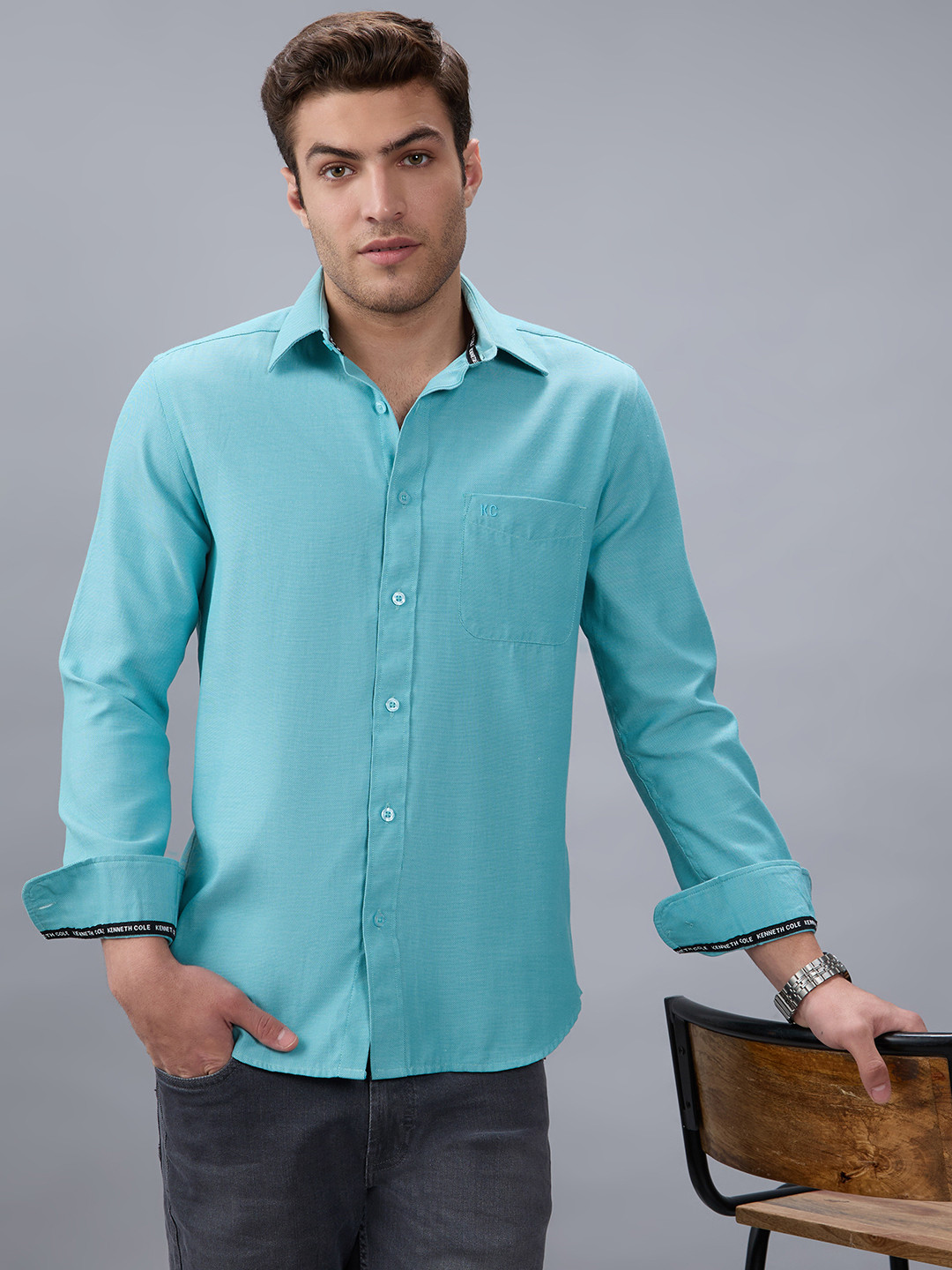 Kenneth Cole Slim Fit Long Sleeves Shirt