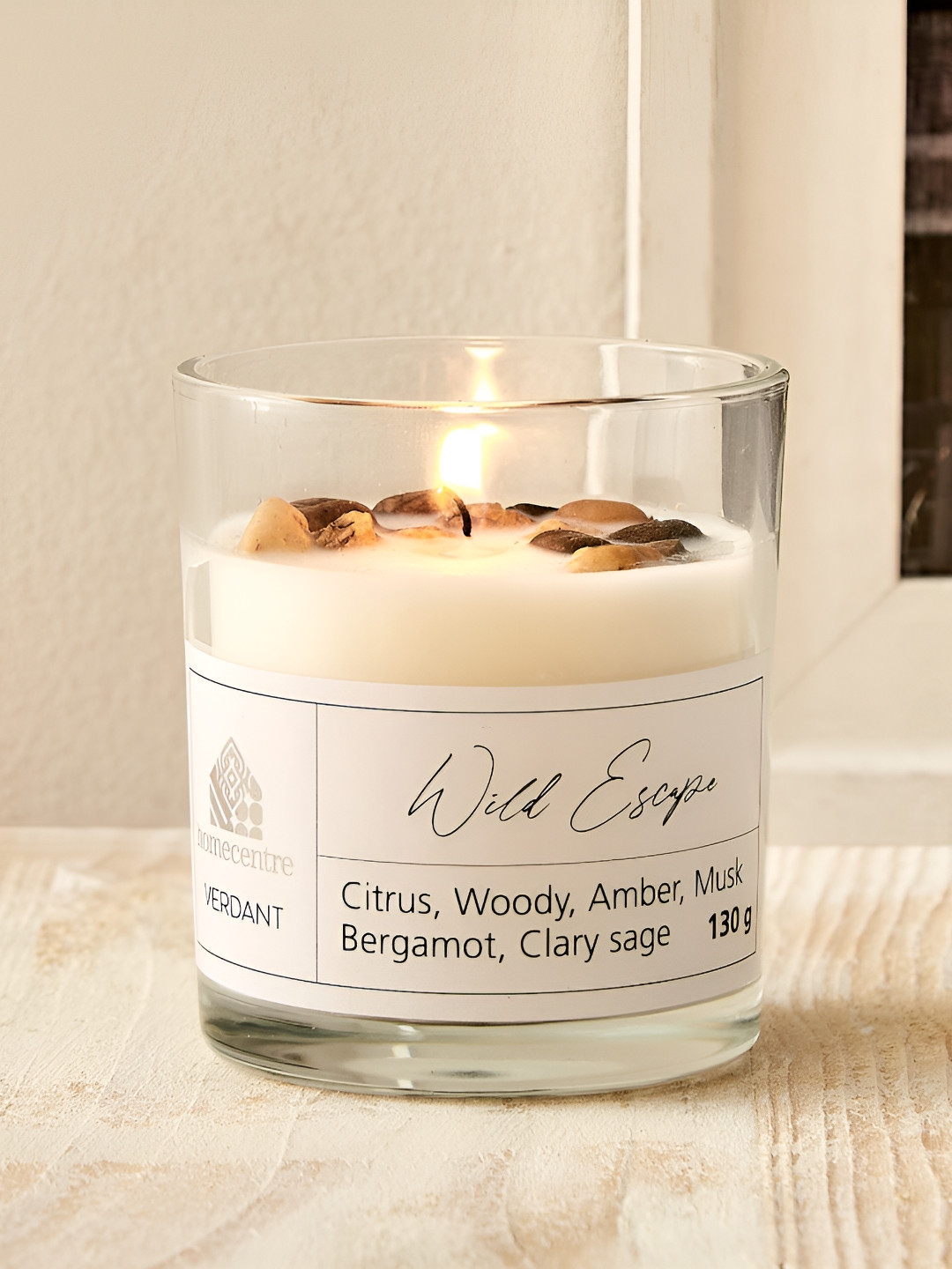 Home Centre Verdant White Wild Escape Scented Jar Candle