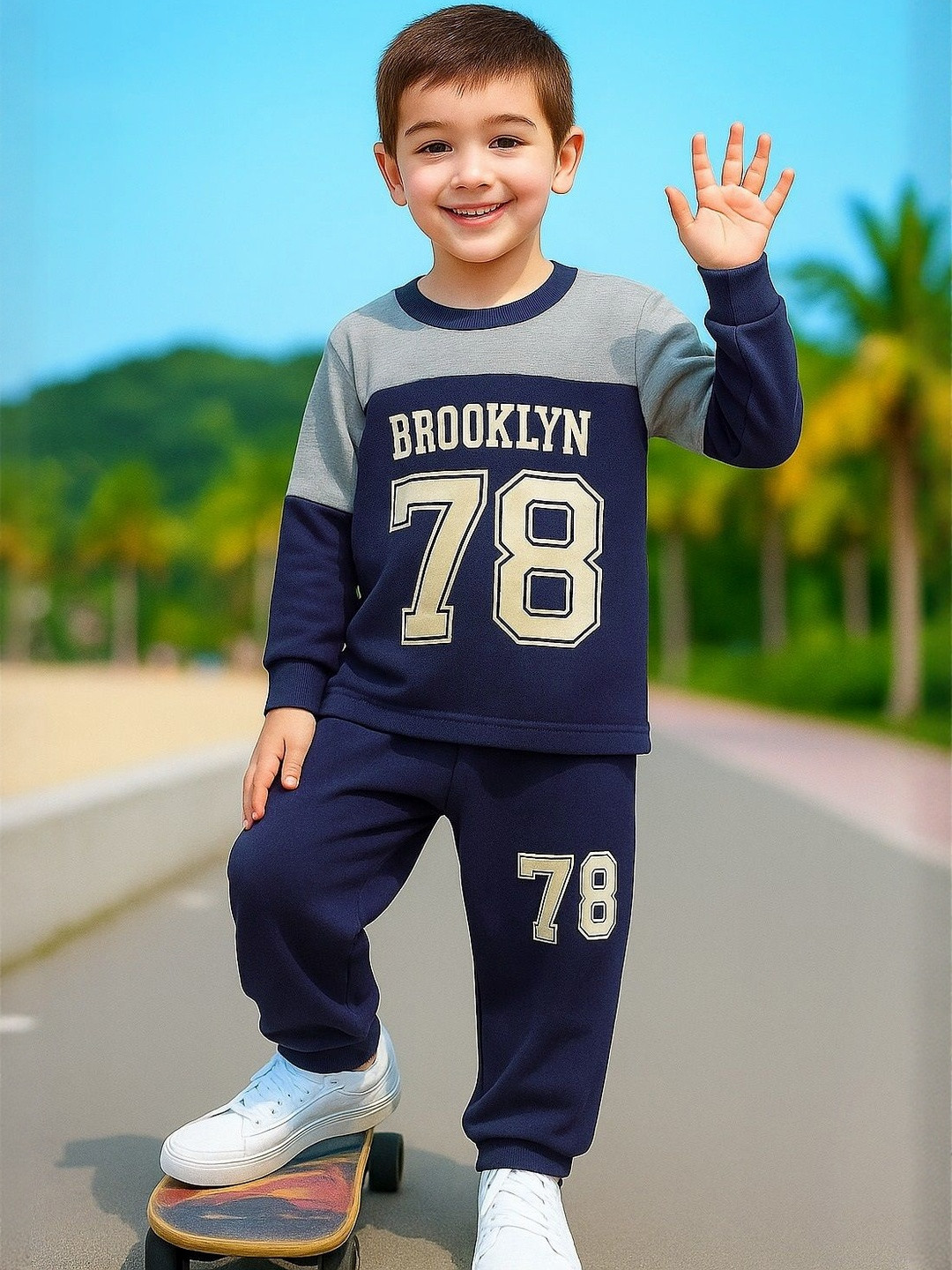 Thunder Cat Kids Printed T-shirt with Pyjamas