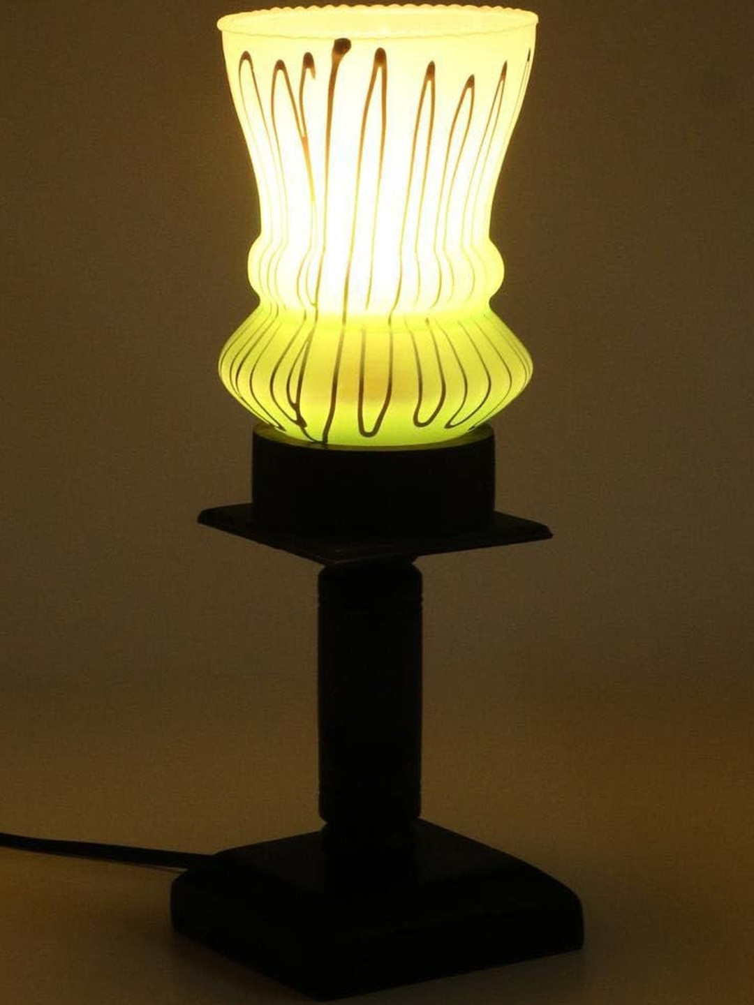 1ST TIME Energy Efficient Adjustable Glass Cylinder Table Lamps