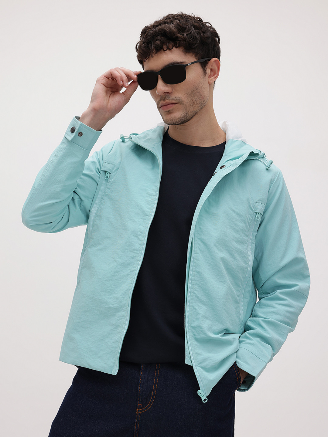 The Roadster Life Co. Hooded Tailored Jacket With Rivets