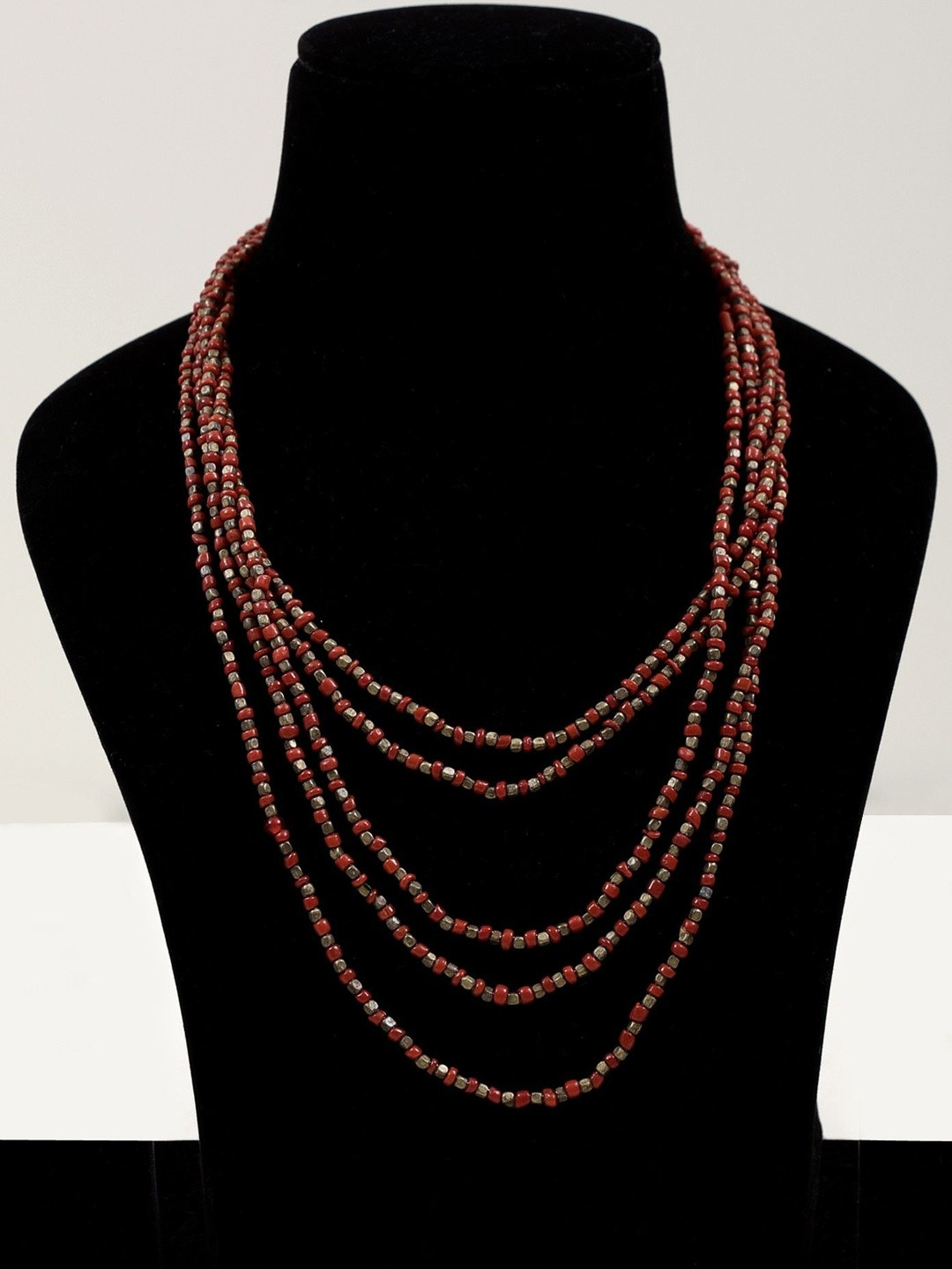 Exotic India Artificial Beads Beaded Layered Necklace