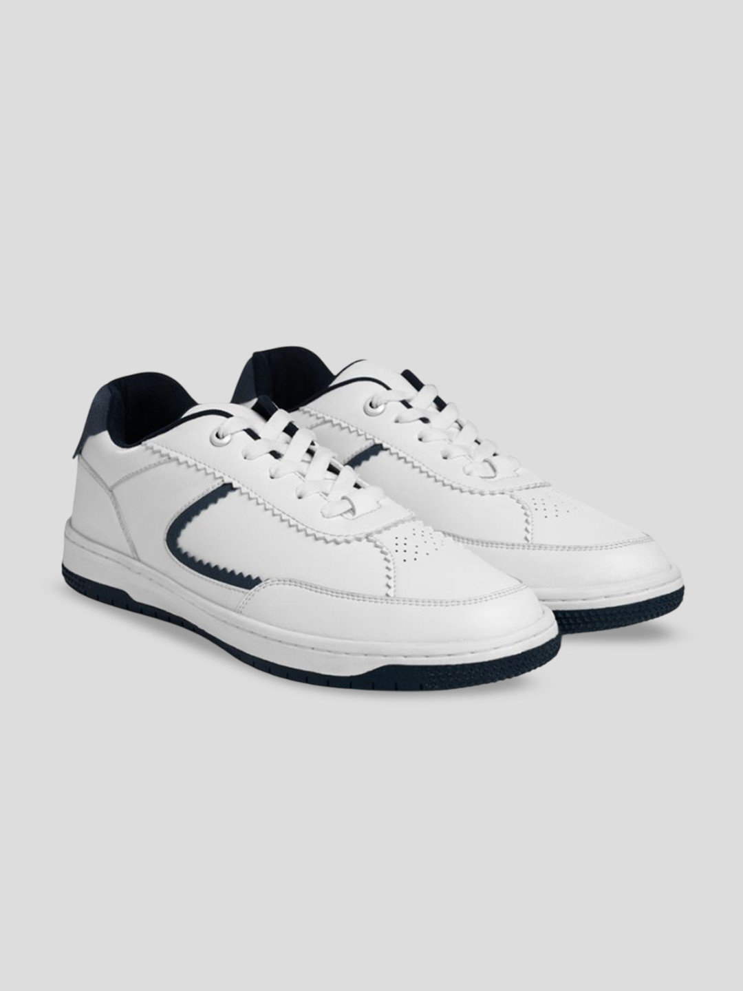 Ethik Flaire Men Textured Round Toe Blue Sneakers