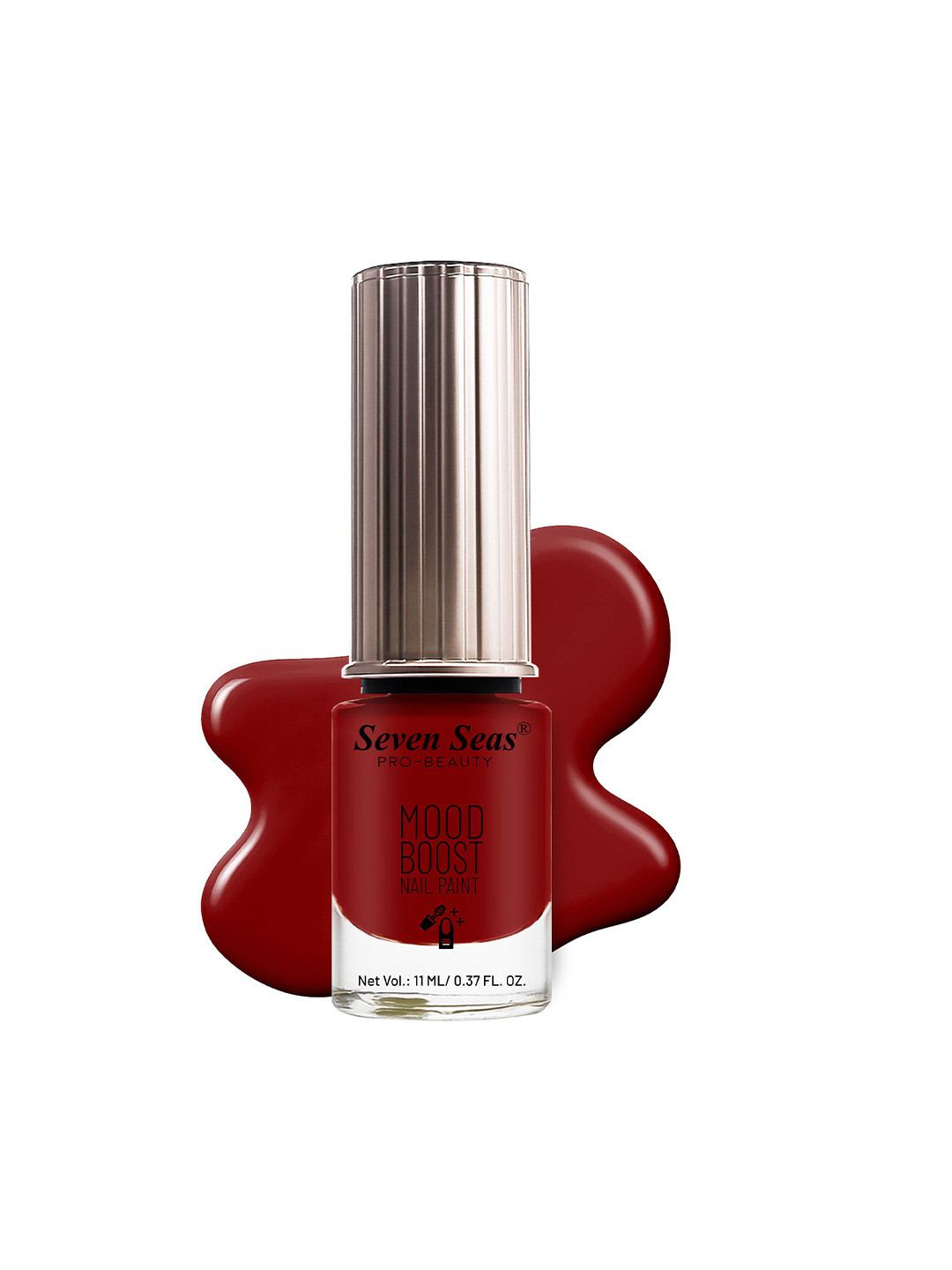 Seven Seas Mood Boost Long Lasting & Chip Resistant Nail Paint - 11 ml - Red Brick 67