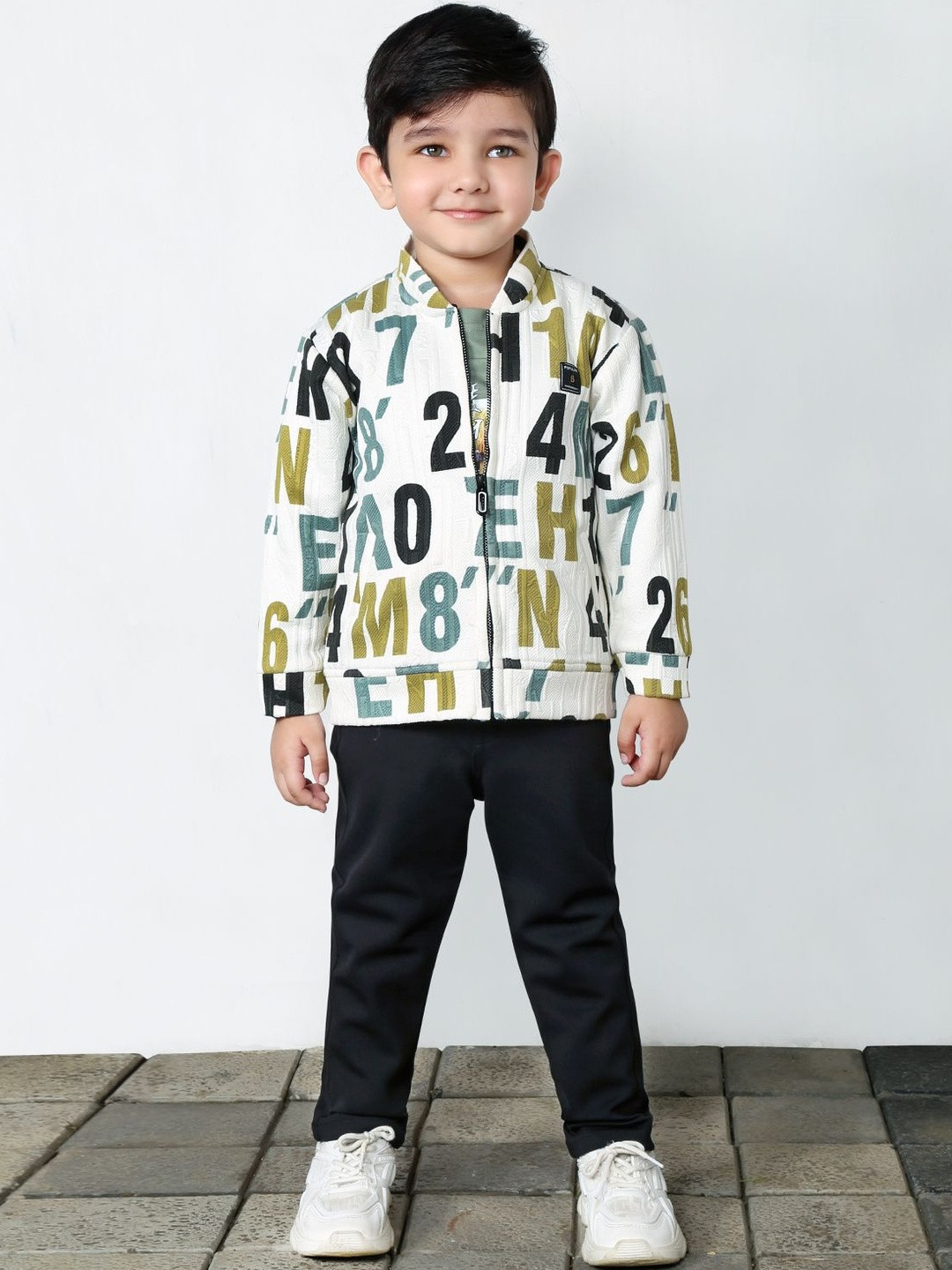Bad Boys Printed Jacket With T-Shirt & Trousers Pants Clothing Set