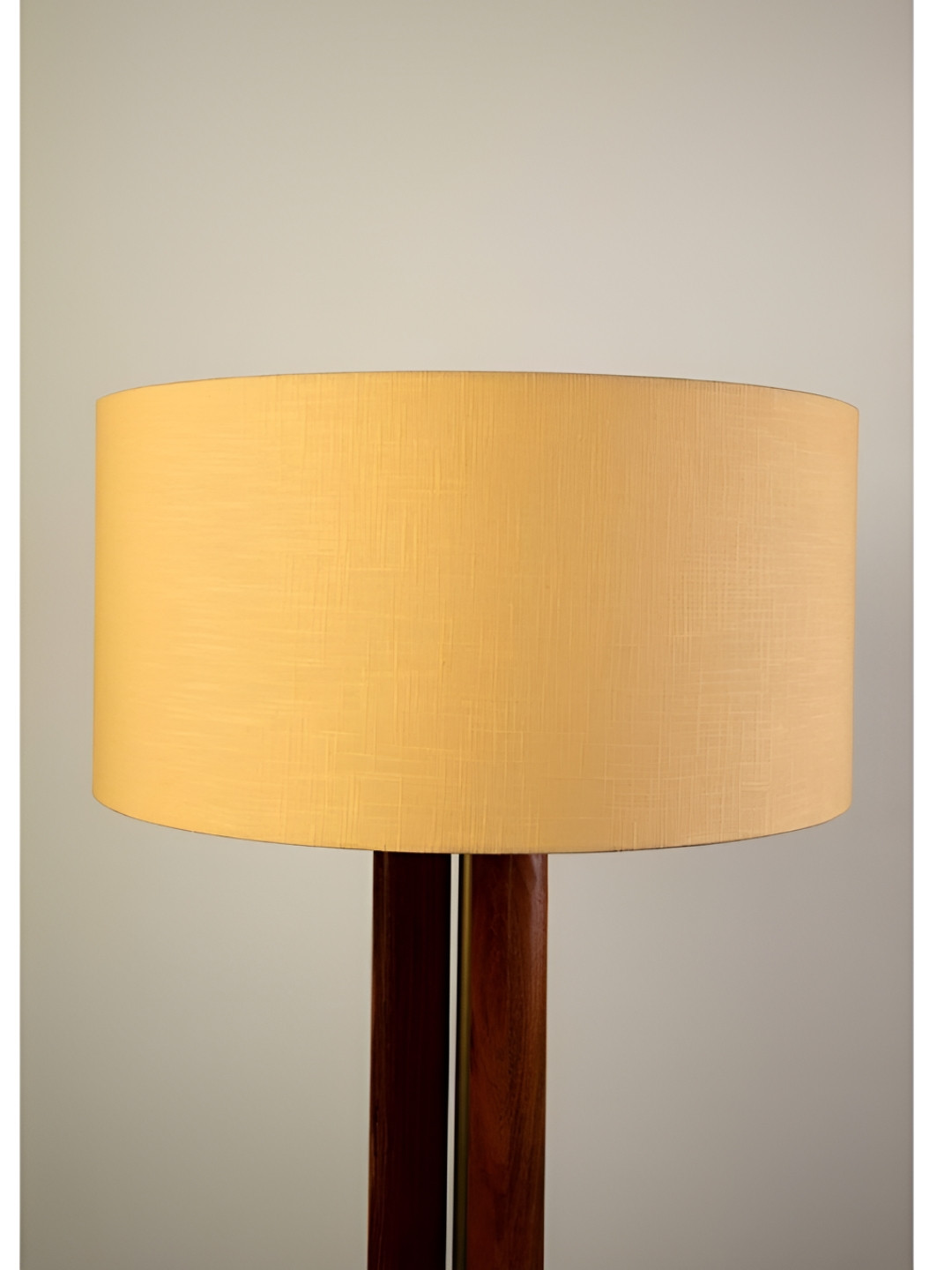 FREEDOM TREE Solid Fabric and Metal Yellow Extra Large Drum Lampshade