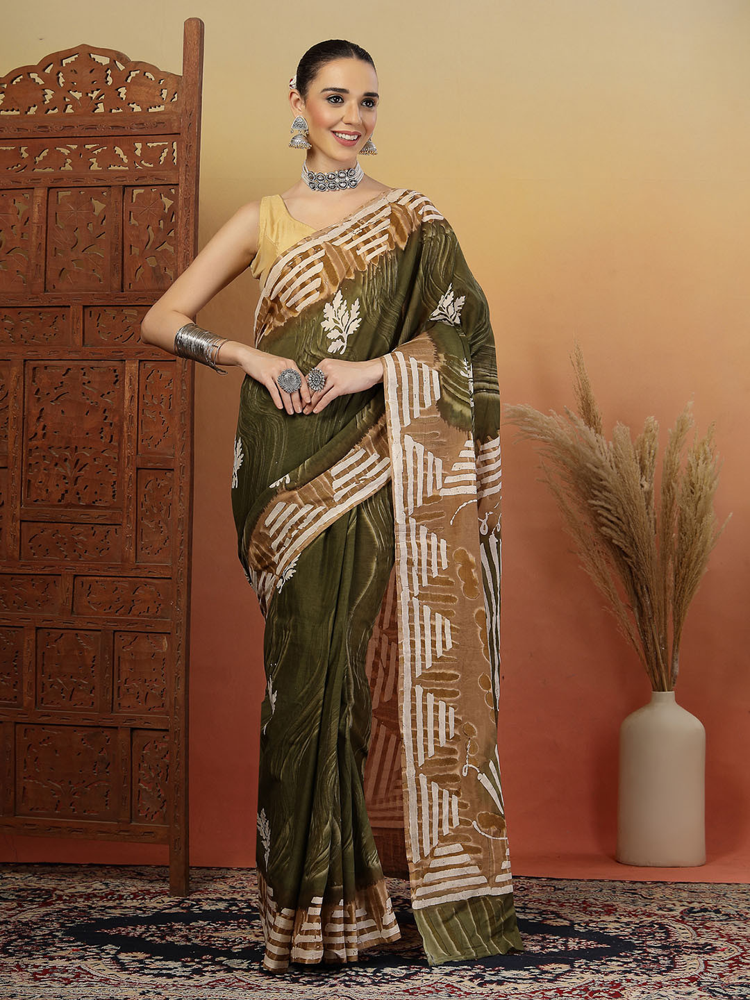 Kishori Sarees Batik Pure Cotton Handloom Saree