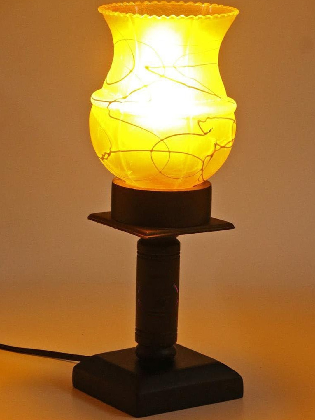 1ST TIME  Energy Efficient Glass Cylinder Table Lamps