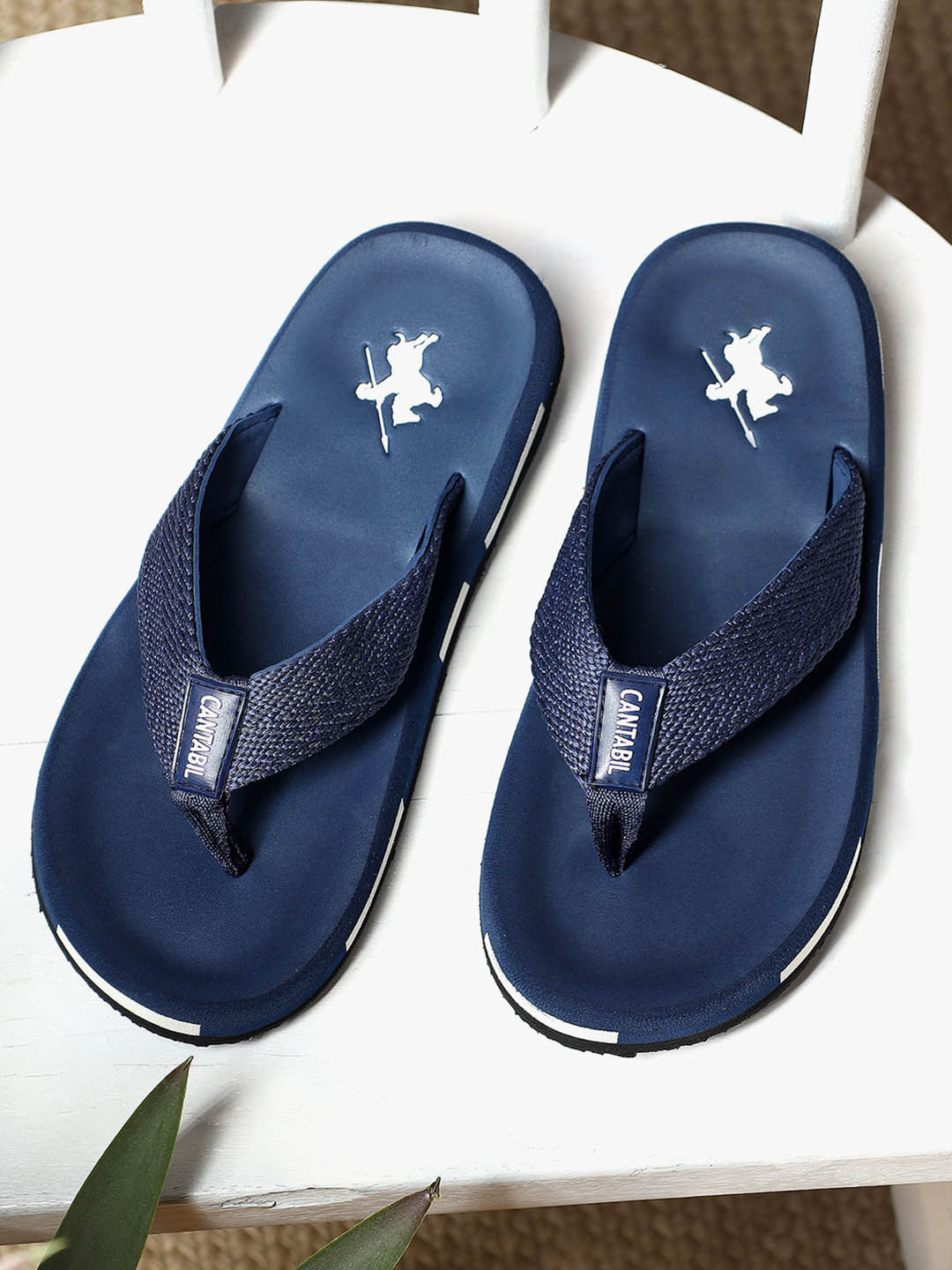 Cantabil Men Lightweight & Comfortable with Cushioned Insole Thong Flip-Flops